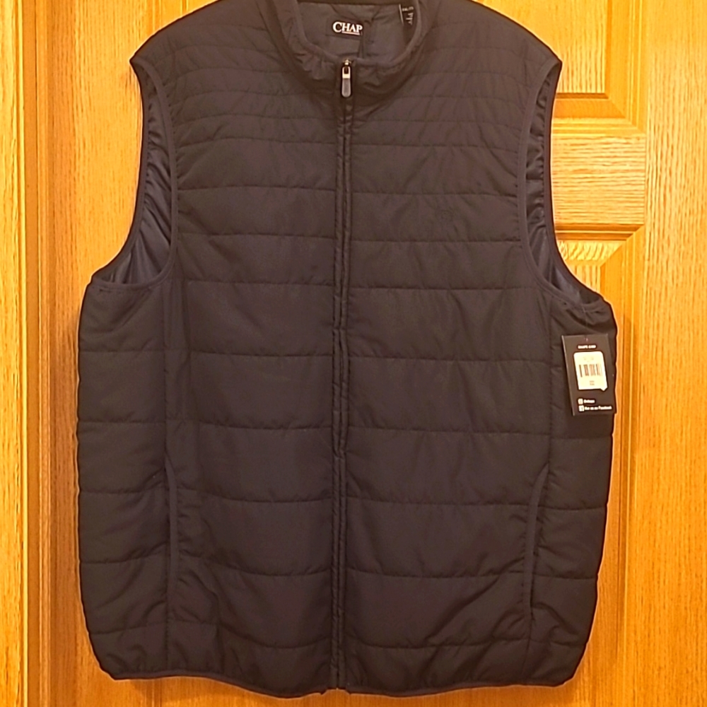 NWT CHAPS vest navy